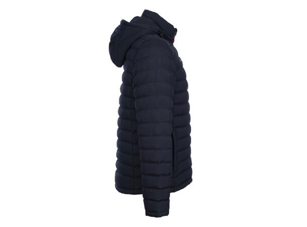 FIBRA Edge Padded Jkt Marine M Vattert jakke med avtagbar hette 
