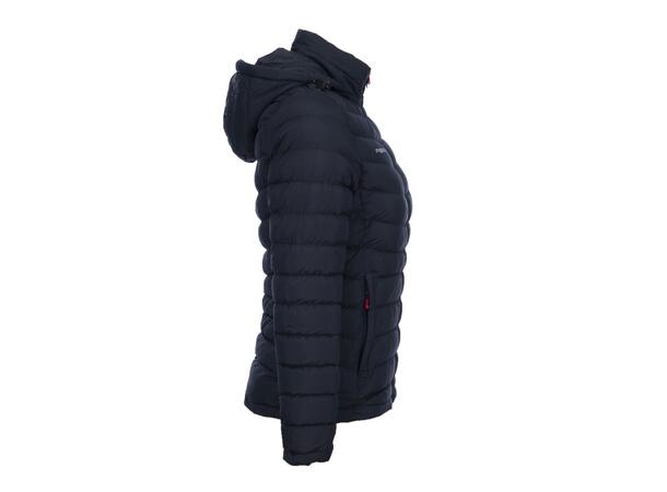 FIBRA Edge Padded Jkt W Marine XL Vattert jakke med avtagbar hette 