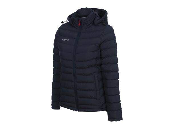 FIBRA Edge Padded Jkt W Marine XL Vattert jakke med avtagbar hette 