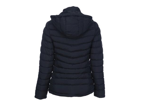 FIBRA Edge Padded Jkt W Marine M Vattert jakke med avtagbar hette 