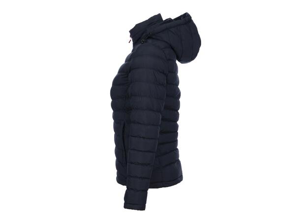 FIBRA Edge Padded Jkt W Marine M Vattert jakke med avtagbar hette 